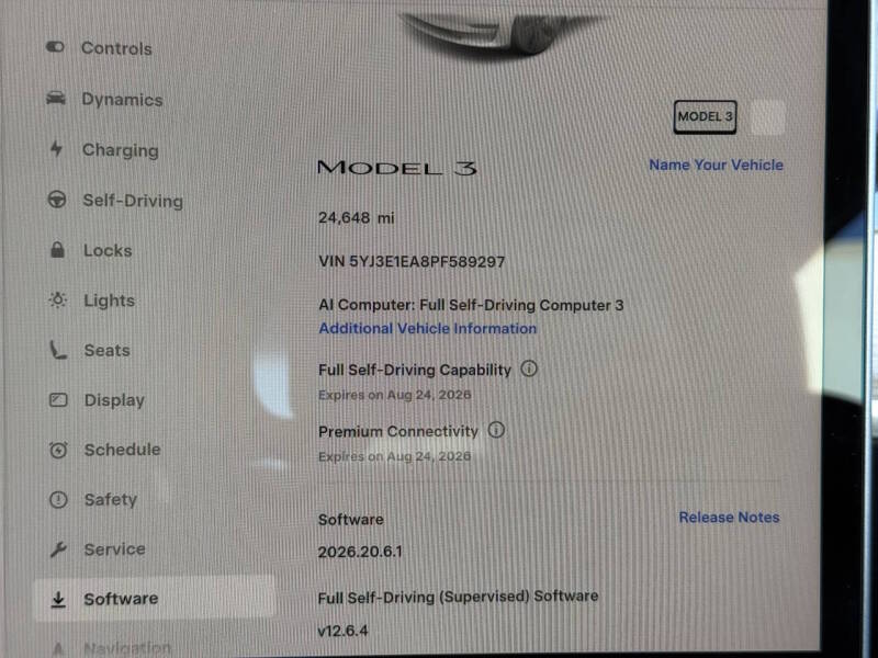tesla model 3 2023 5YJ3E1EA8PF589297 image tesla model 3 2023 5YJ3E1EA8PF589297 image